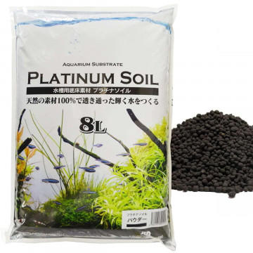 QualDrop PLATINIUM SOIL black powder 8L - podłoże mineralne do uprawy wodnych roslin ozdobnych