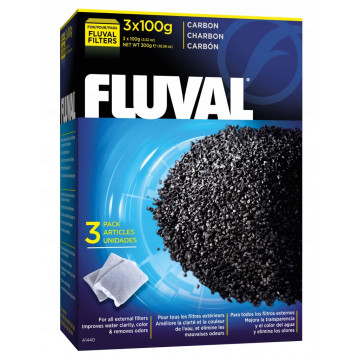 Wkład z węgla aktywnego do filtrów Fluval Carbon 3x100g