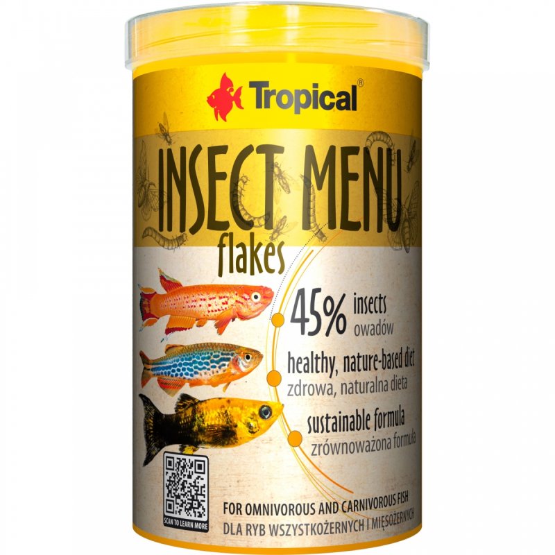 TROPICAL INSECT MENU FLAKES 1000ML/200G