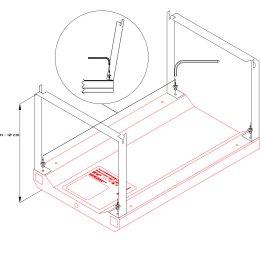 Skylight Hyperbar Nieregulowany Uchwyt Krawędziowy