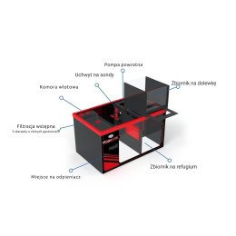 Neptunian Cube MP120 Zestaw Akwariowy  Z Białą Szafką