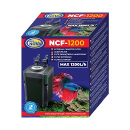 Filtr Kubełkowy Zewnętrzny Aqua Nova NCF-1200 (1200 l/h, 20W)