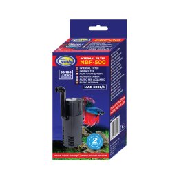 Filtr wewnętrzny do akwarium Aqua-Nova NBF-500 Kompaktowy filtr z deszczownicą i napowietrzaniem 6W