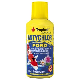 Tropical Antychlor Pond 250ml Preparat do szybkiego uzdatniania wody kranowej w oczku wodnym