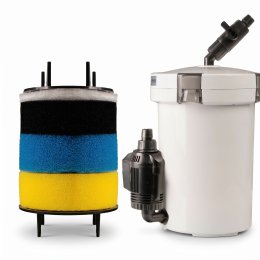 SunSun HW-604B Zewnętrzny filtr kubełkowy z prefiltrem (4L) do akwarium 50–112l
