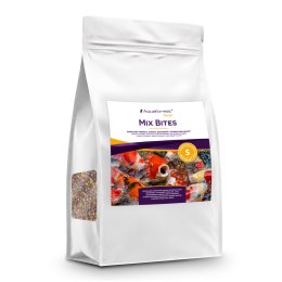 Aquaforest Mix Bites S POND 1kg Pełnoporcjowa karma premium (rozmiar S) ze spiruliną do oczka wodnego