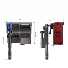 SunSun Filtr Kaskadowy CBG-500 z UV-C Zaawansowany filtr kaskadowy do akwarium ze sterylizatorem 500l/h