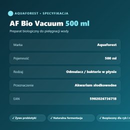 Aquaforest Bio Vacuum 500 ml – biologiczny odmulacz do akwarium słodkowodnego