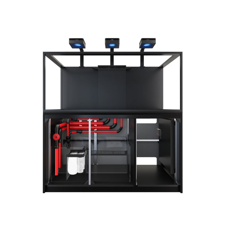 Red Sea Reefer G3 S 700 Deluxe System zestaw akwarium z czarną szafką - hydraulika i wyposażenie