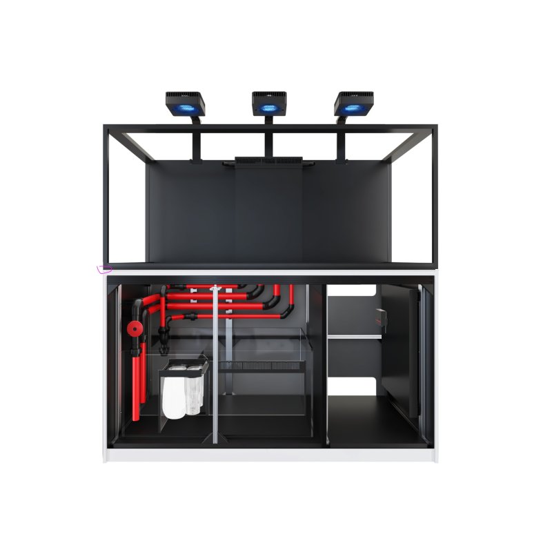 Red Sea Reefer G3 S 700 Deluxe System zestaw akwarium z białą szafką - hydraulika i wyposażenie