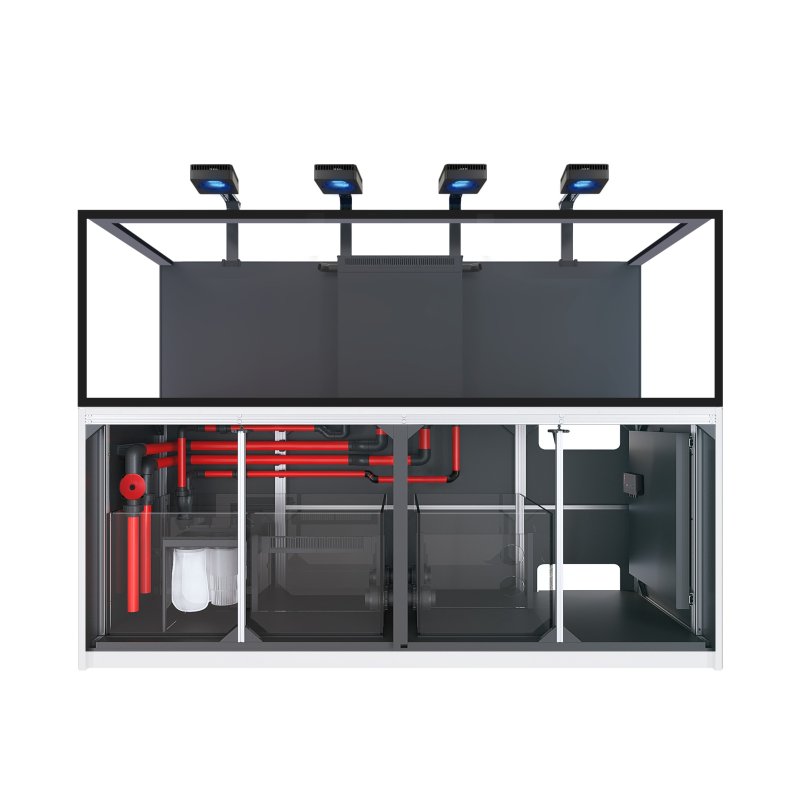 Red Sea Reefer G3 S 1000 Deluxe System zestaw akwarium z białą szafką - hydraulika i wyposażenie