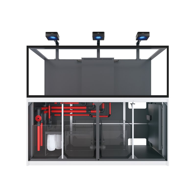 Red Sea Reefer G3 S 850 Deluxe System zestaw akwarium z białą szafką - hydraulika i wyposażenie