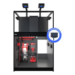 Red Sea REEF-FRAME MAX 250 zestaw akwarium morskiego z czarną szafką