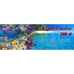 Bon podarunkowy Coral House 200 zł – grafika bonu podarunkowego