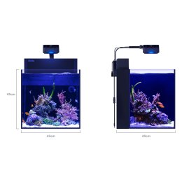 Red Sea MAX Nano Cube G2 zestaw akwarium morskie z białą szafką – wymiary zbiornika 45 × 45 × 45 cm