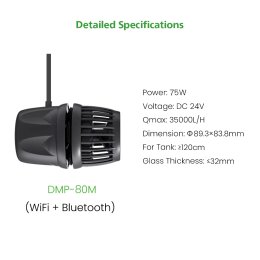 Falownik do akwarium morskiego Jebao DMP-80M 35000 l/h – dane techniczne