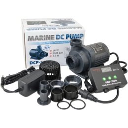Pompa obiegowa do akwarium Jebao DCP-3500 z kontrolerem 3500 l/h 28 W – opakowanie i zawartość zestawu