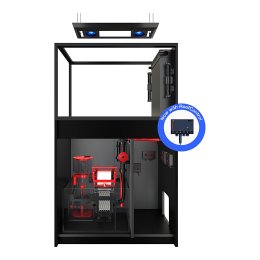 Red Sea REEFER MAX Peninsula 350 G3+ zestaw akwarium z czarną szafką