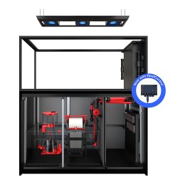 Red Sea REEFER MAX Peninsula S-700 G3+ zestaw akwarium z czarną szafką