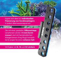 ARKA myReef Frag Rack 8 magnetyczna półka na szczepki koralowców – półka w akwarium morskim