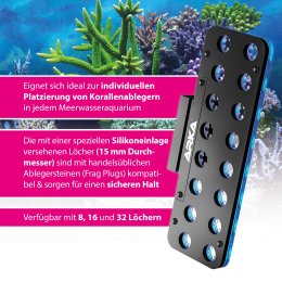 ARKA myReef Frag Rack 16 magnetyczna półka na szczepki koralowców – półka w akwarium morskim