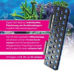 ARKA myReef Frag Rack 32 magnetyczna półka na szczepki koralowców – półka w akwarium morskim