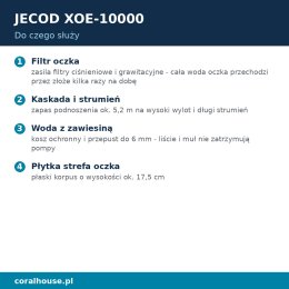 Pompa do oczka wodnego Jecod XOE-10000 fontannowa 10000 l/h 63 W