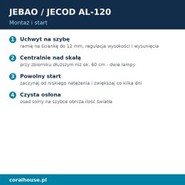 Lampa LED do akwarium morskiego Jebao AL-120 120 W Wi-Fi