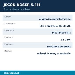 Pompa dozująca do akwarium Jecod Doser 5.4M 4 kanały
