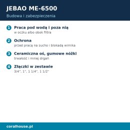 Pompa do oczka wodnego Jebao ME-6500 6500 l/h 32 W