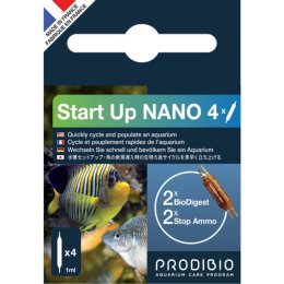 Prodibio Start Up Nano 4 ampułki - bakterie na start akwarium