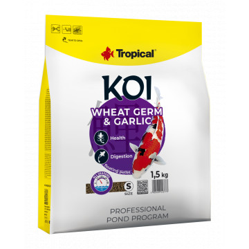 KOI WHEAT GERM & GARLIC PELLET SIZE M 5l/1,5kg